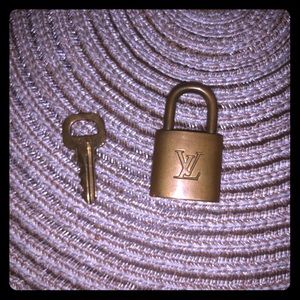 Authentic Louis Vuitton lock and key